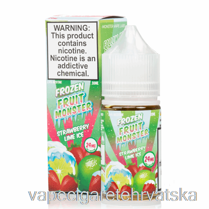 Vape Hrvatska Led Jagoda Limeta - Smrznuto Voće čudovišne Soli - 30ml 48mg